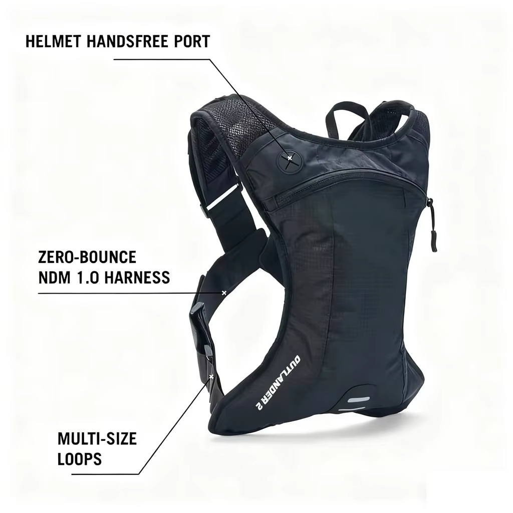 Sac d'hydratation pour moto