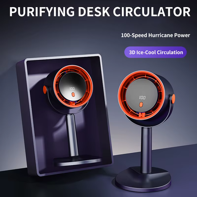 Ventilateur électrique sans pales portable pour le camping en plein air avec fonction minuterie