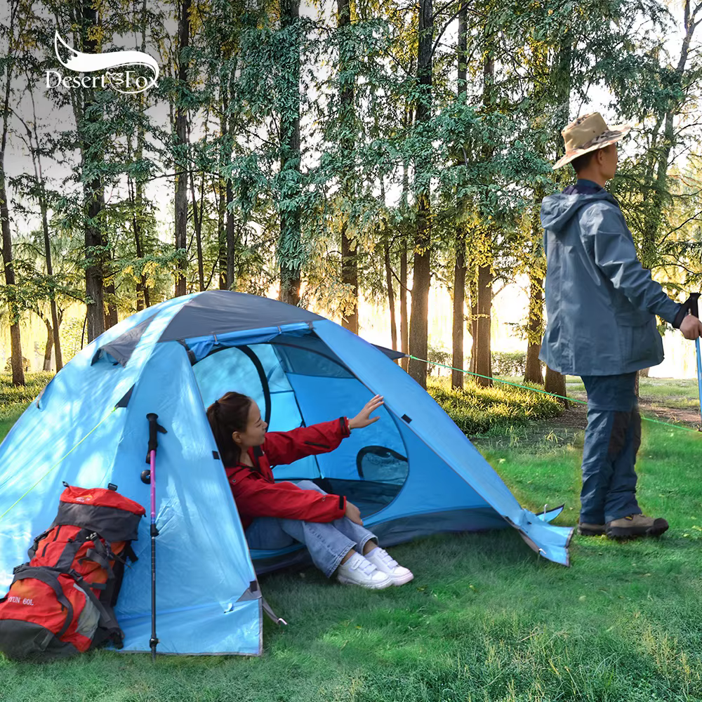 Desert Fox Tente de camping avec jupe pare-neige pour 2 personnes