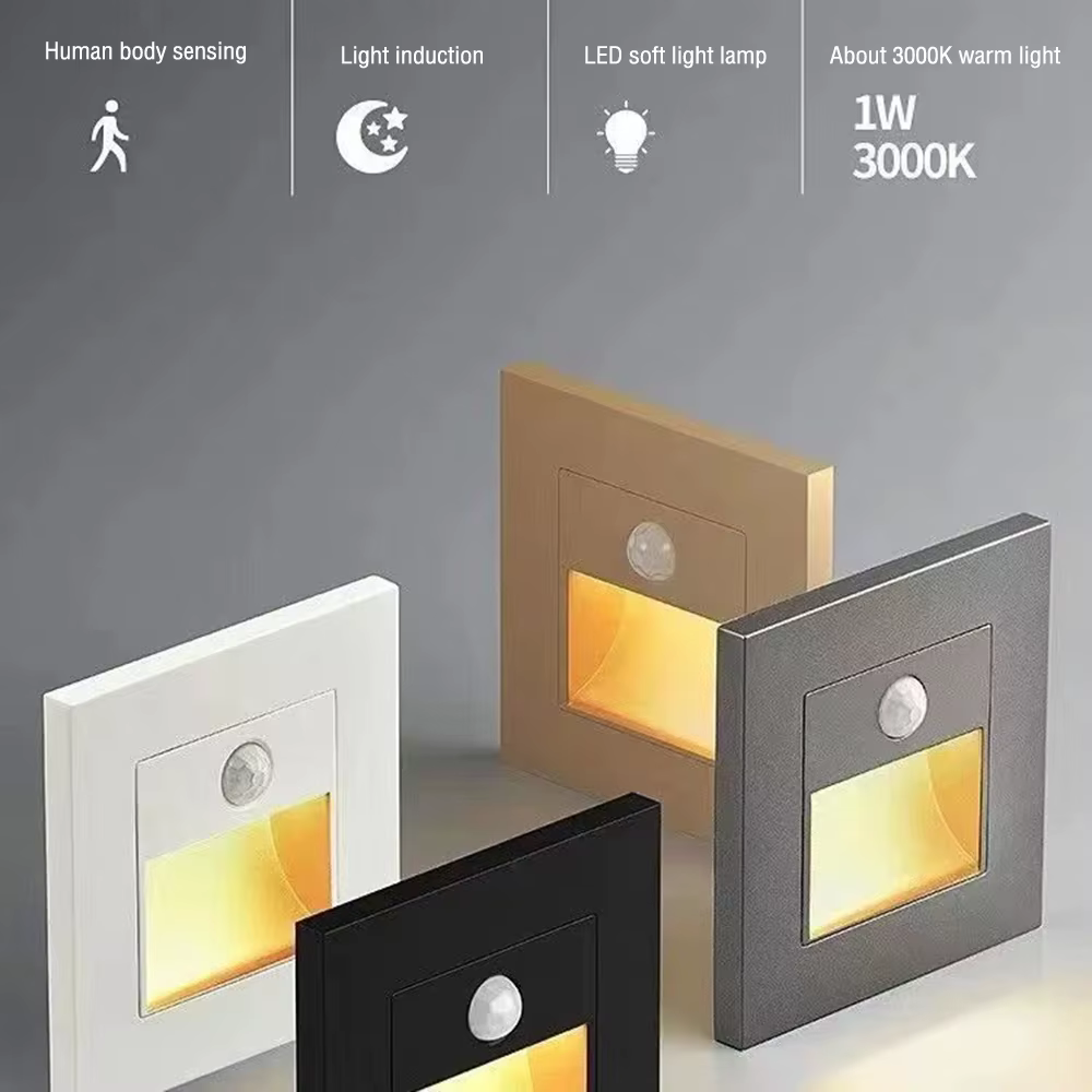 Applique murale Led encastrée avec capteur de mouvement PIR