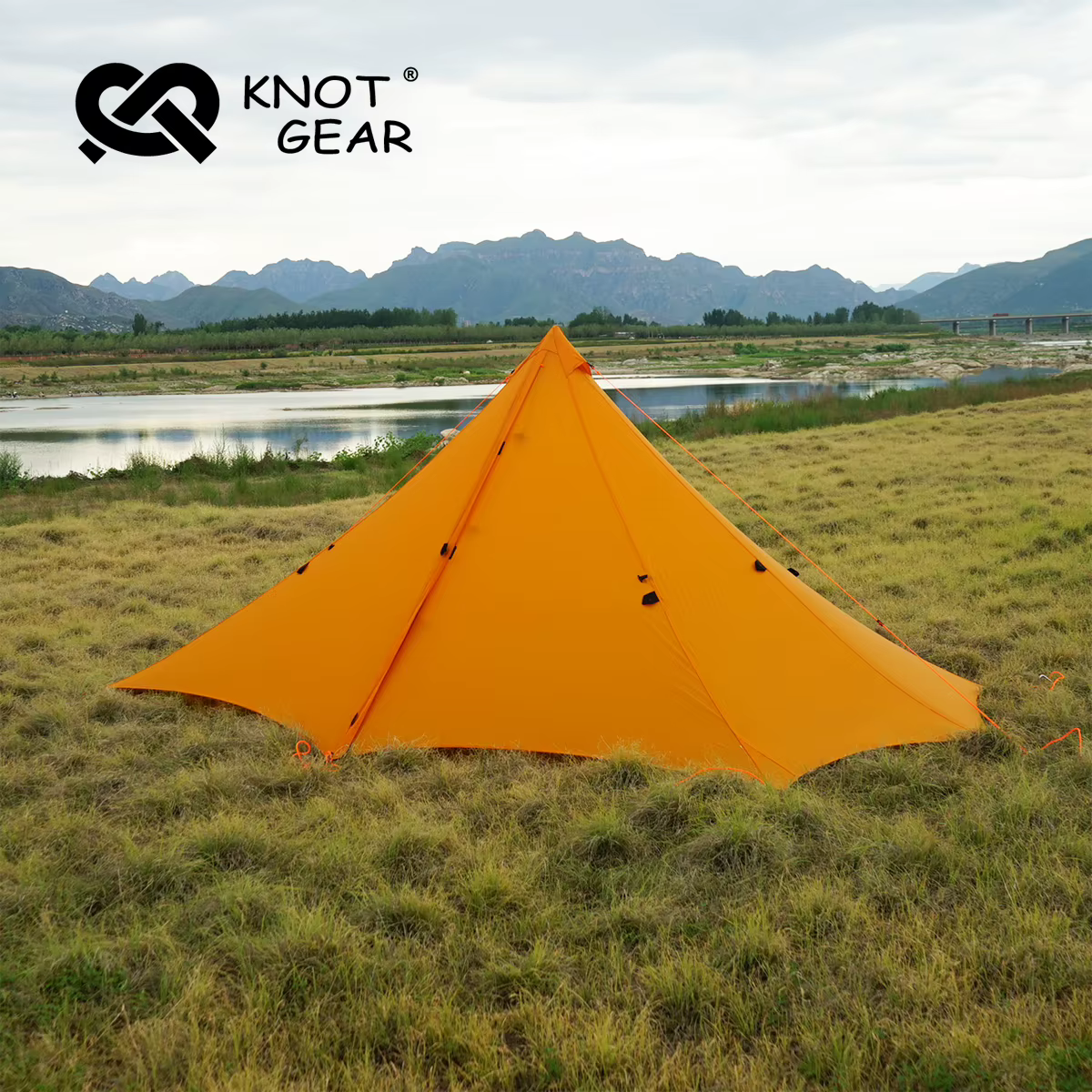 Knot Gear Hufu – tente pyramide de Camping en plein air pour 4 à 8 personnes