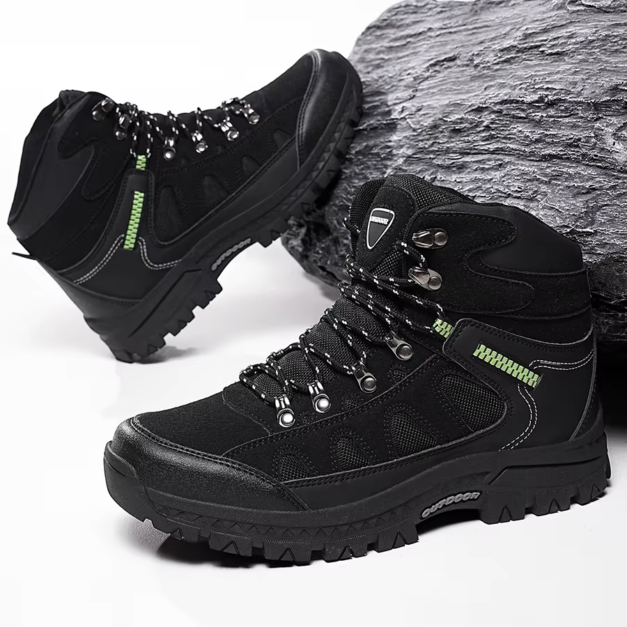 Bottes de randonnée montantes antidérapantes pour hommes