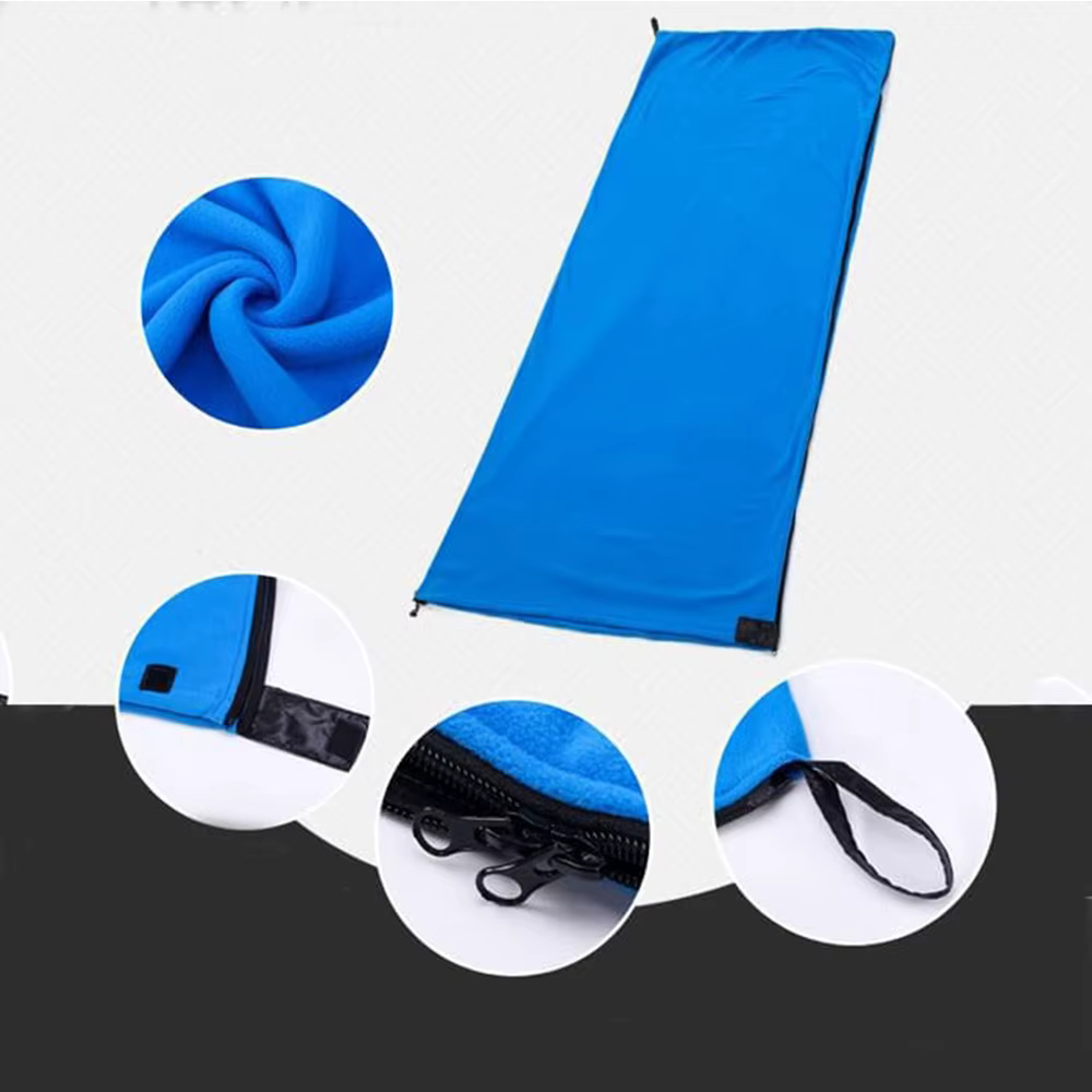 Sac de couchage portable avec doublure en microcarence
