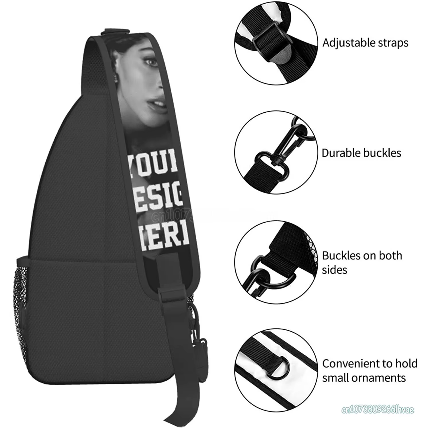 Sac à bandoulière personnalisé multi-usages, sac à dos à bandoulière personnalisé, sac de poitrine de randonnée de voyage