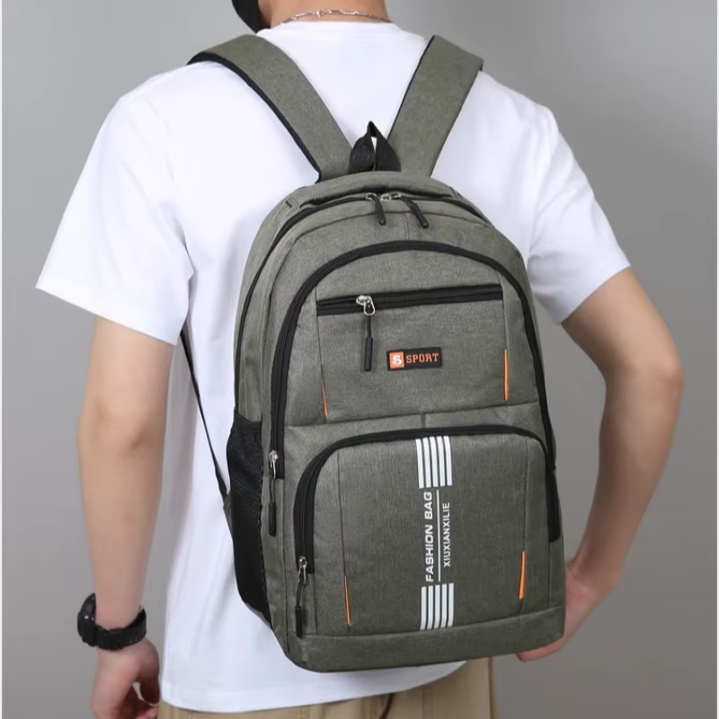 Sac à dos pour homme, nouveau sac à dos de voyage léger multi-poches pour les affaires et les loisirs
