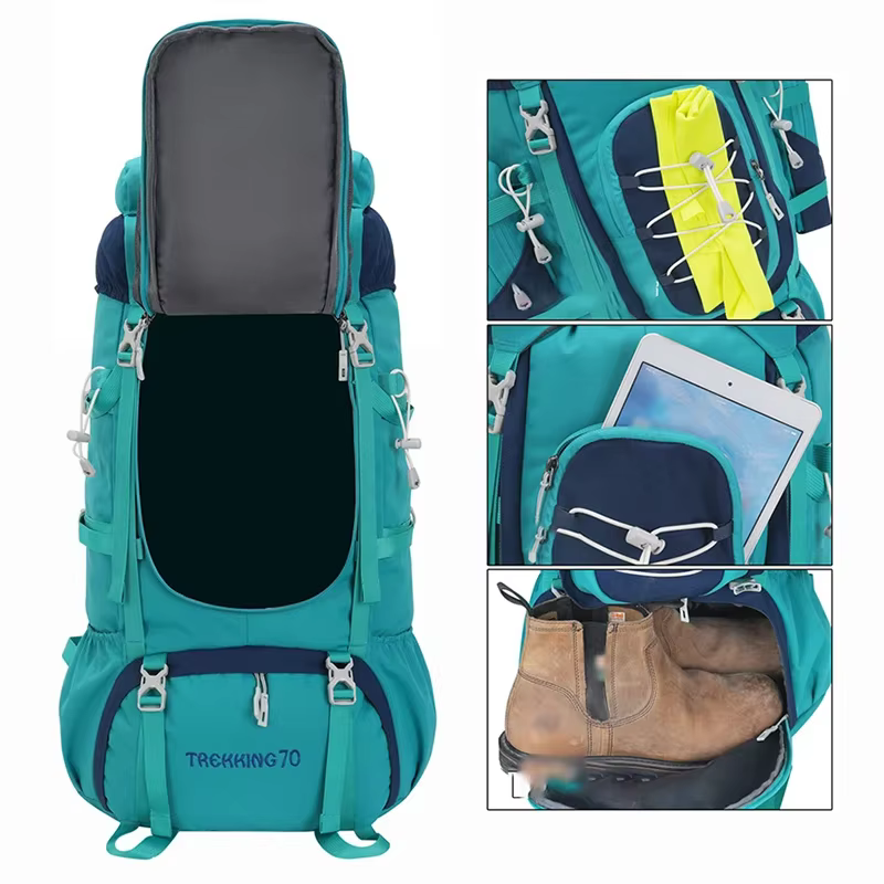 Sac à dos d'escalade d'extérieur avec housse de pluie Sac de randonnée