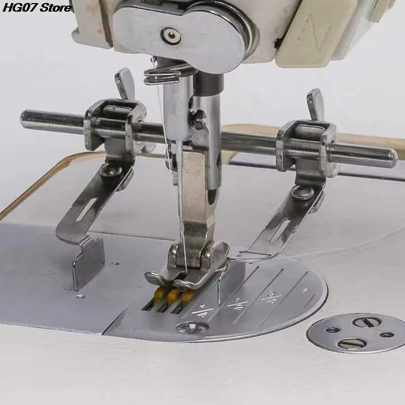 Règle de point à double guidage pour magasins de point à serrure, simple, industriel, tissu droit, pièces de guidage, machine à coudre, outil d'accessoires
