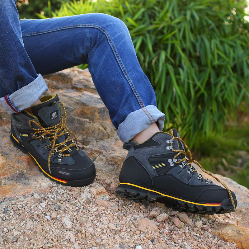Chaussures de randonnée en cuir imperméables pour hommes