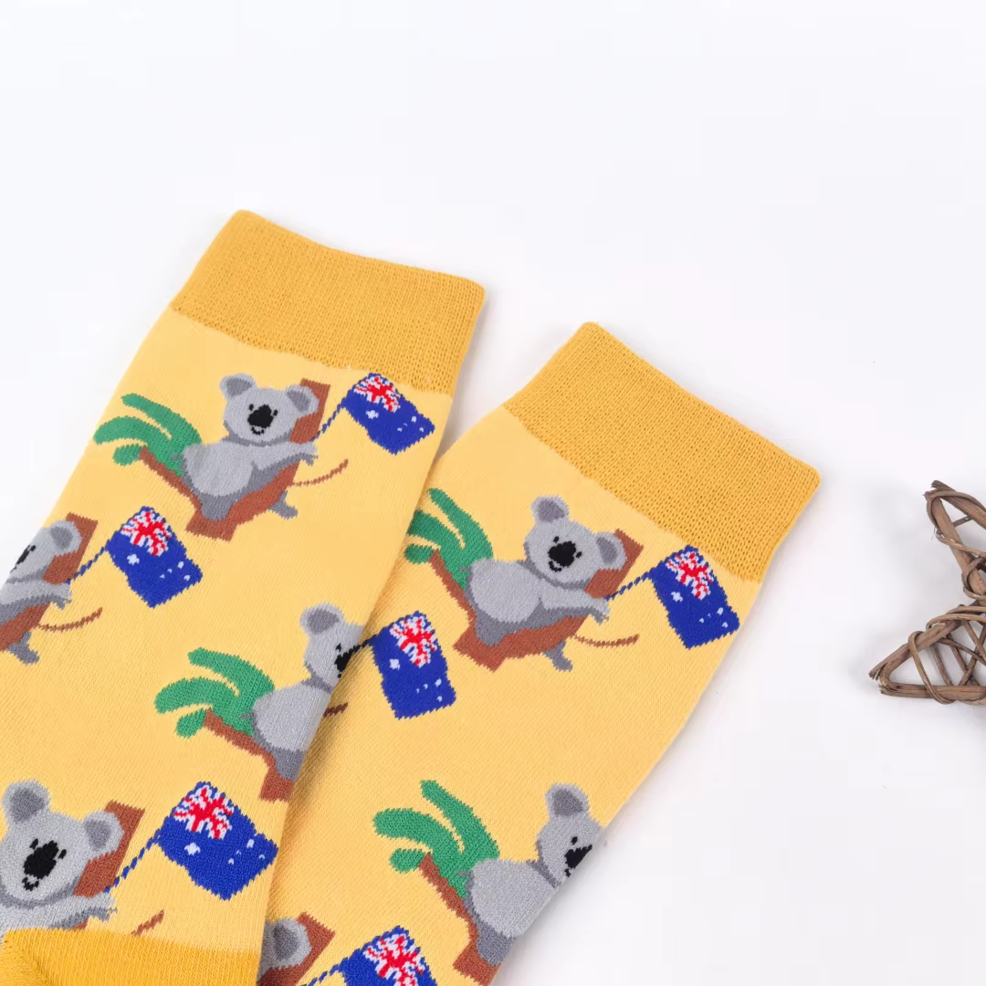 1 paire de chaussettes mi-mollet pour femmes