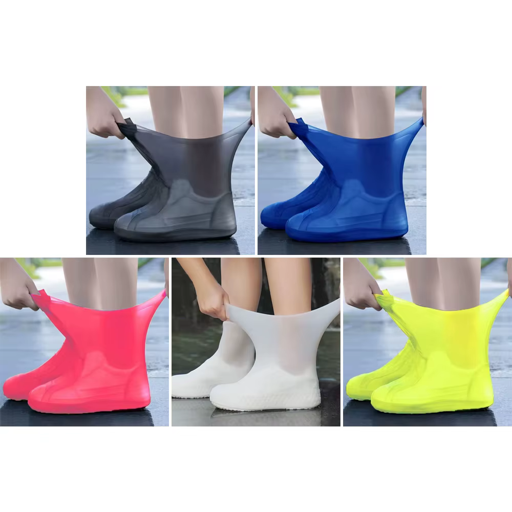 Couvre-chaussures en latex imperméable pour unisexe