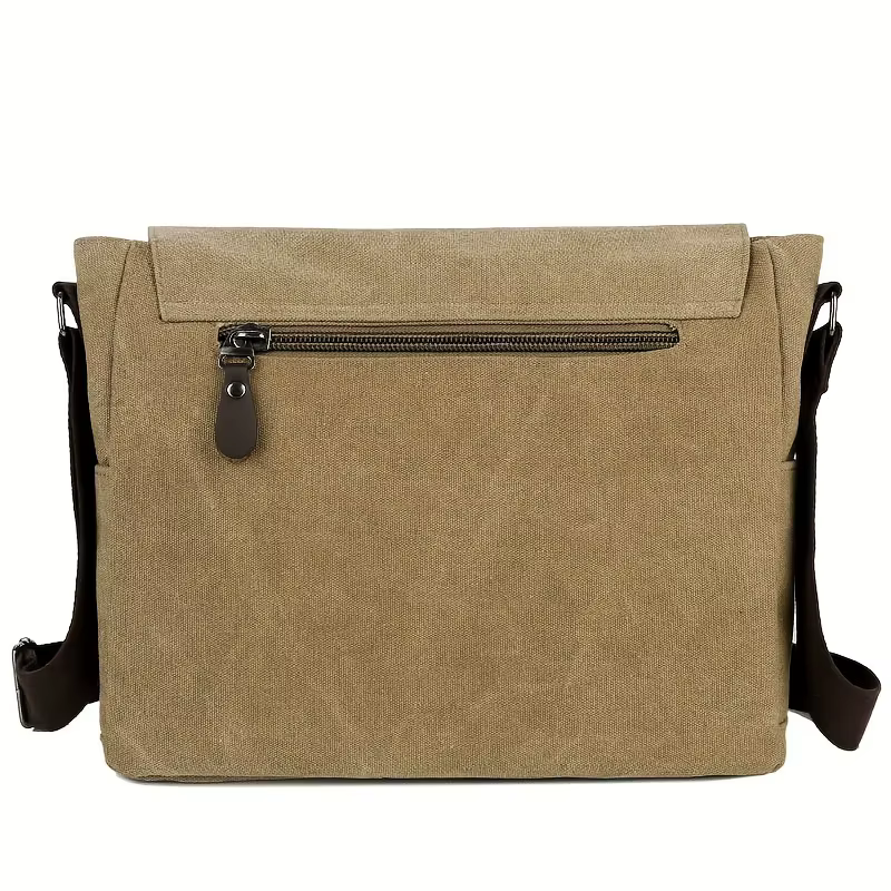 Sac messager en toile rétro pour hommes, grand sac à bandoulière, sac à bandoulière décontracté pour accrocher les déplacements quotidiens, sac d'école, sacs d'université