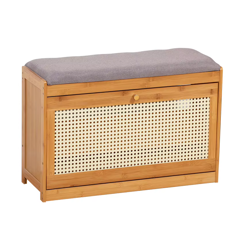 Meuble à chaussures ultra-fin avec tabouret intégré pour entrée et couloir, rangement multi-niveaux, étagères à chaussures