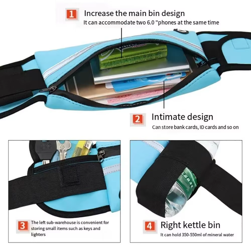 Sac de taille portable et durable pour la course à pied