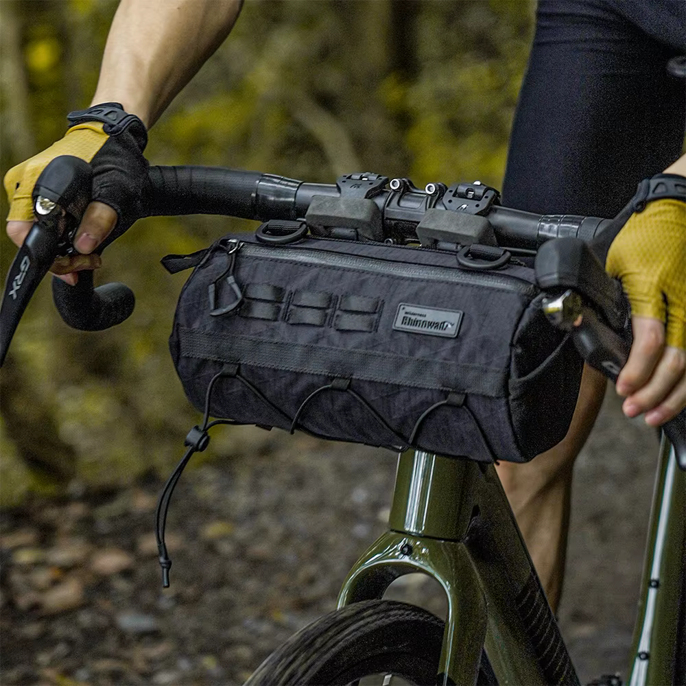 Rhinowalk sac de guidon de vélo Bikepacking pour vtt route gravier sac avant de vélo série sauvage EVA conception 3D résistant à l'usure