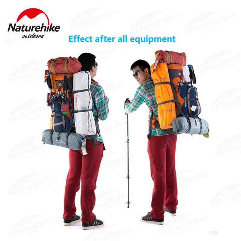 Naturehike 70 + 5L sac à dos randonnée voyage alpinisme sac à dos souple grande capacité hommes sac à dos étanche avec housse de pluie