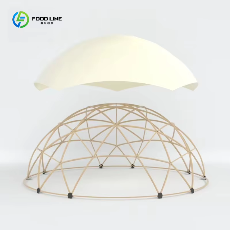Tente dôme géodésique de luxe personnalisée de 12m x 9m