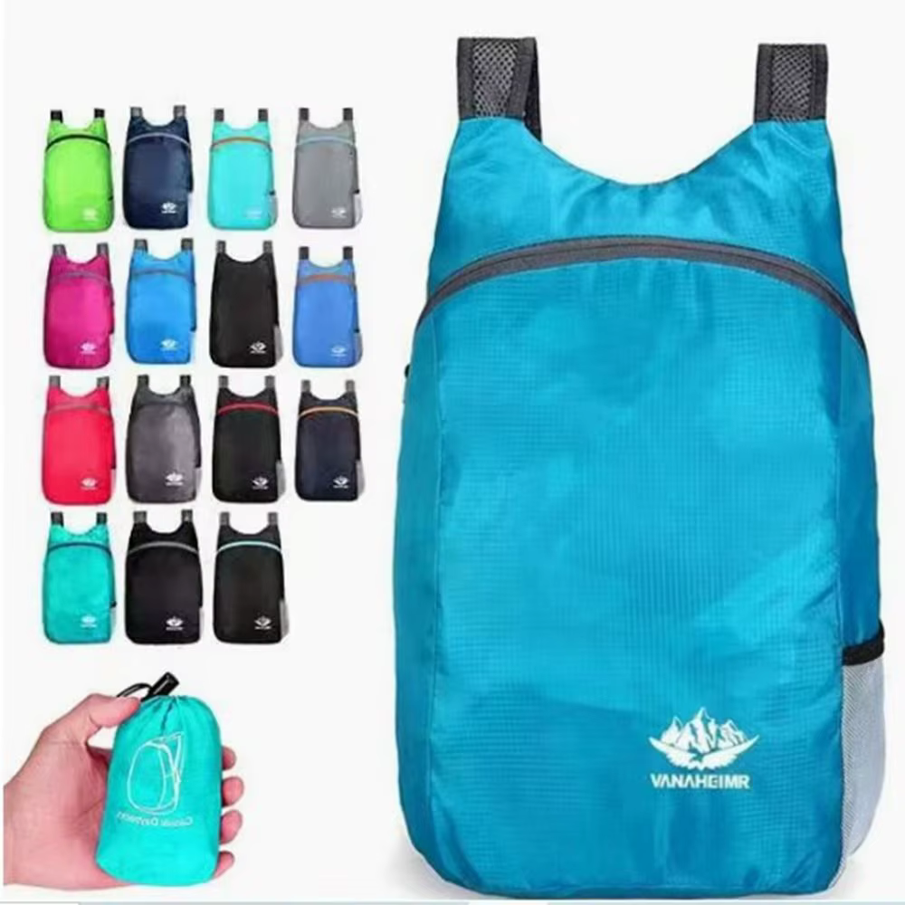 Sac à dos pliable imperméable Nano pour hommes et femmes