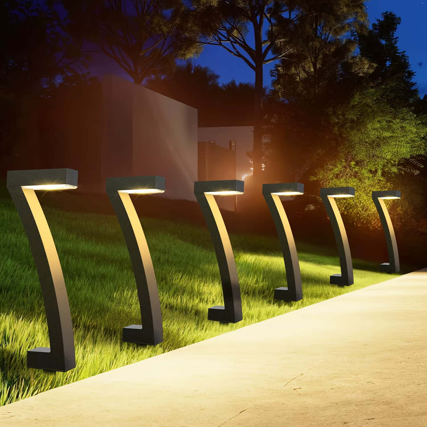 Lampes solaires éclairage paysager extérieur blanc chaud marche/arrêt automatique étanche pour cour jardin Patio passerelle trottoir pelouse décor lampe