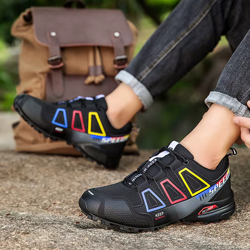 Bottes de randonnée en cuir antidérapantes