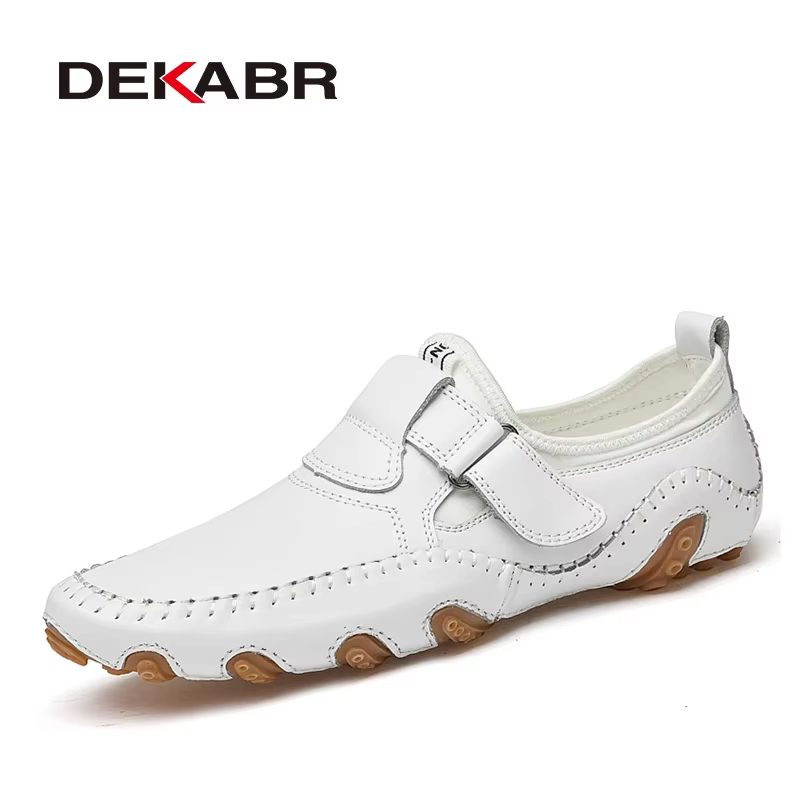 DEKABR – mocassins en cuir véritable pour homme, chaussures souples, confortables, à enfiler, faites à la main, décontractées, de luxe, pour la marche et les loisirs