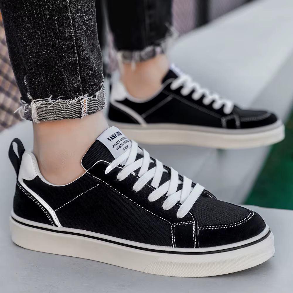 Nouvelles Chaussures en Toile pour Hommes 2026 – Baskets Décontractées Polyvalentes à Semelle Épaisse et Résistantes à l'Usure pour le Sport et le Travail – Tendance
