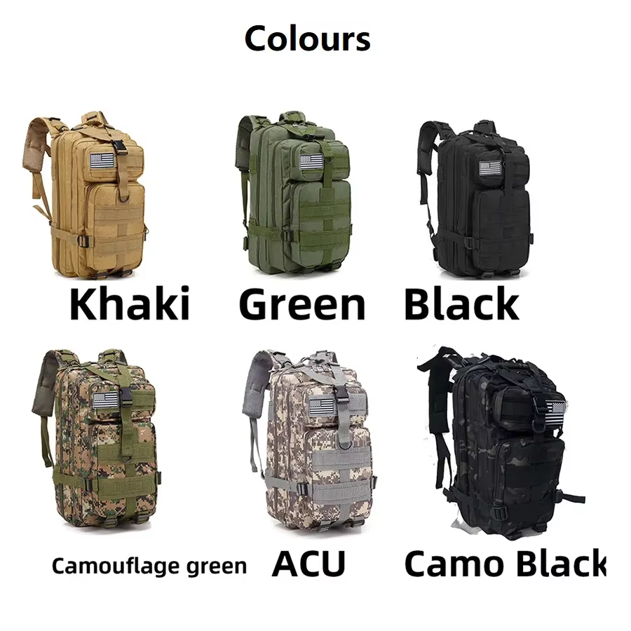 25L sacs à dos en plein air sport tactique Camping randonnée étanche Trekking pêche chasse sac à dos