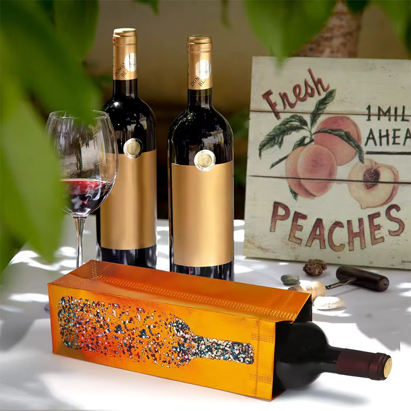 Sac à vin en tissu non tissé