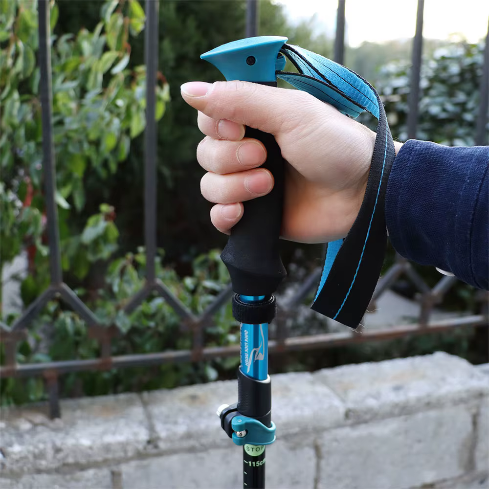 Outil de randonnée de Camping en plein air Portable ultraléger bâtons de Trekking pliants bâton télescopique