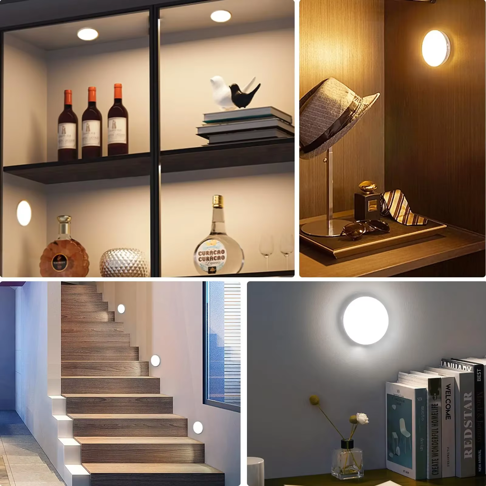 Lampe LED rechargeable par USB avec détecteur de mouvement