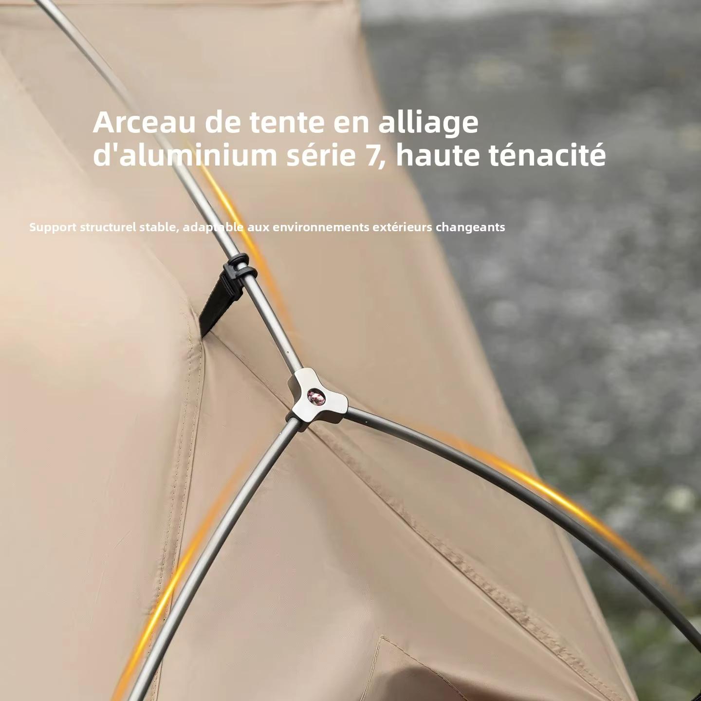 Tente de camping ultra-légère Mountainhiker avec tente intérieure indépendante, abri de tente extérieur imperméable, respirant et anti-moustiques