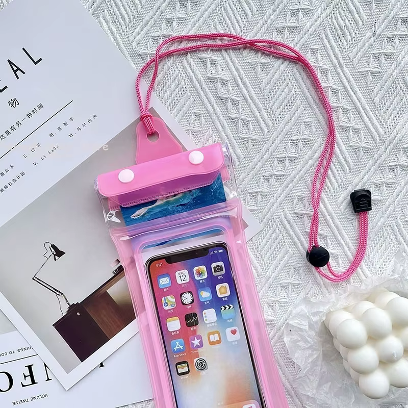 Sac de téléphone étanche Transparent bonne étanchéité airbags livraison garçon