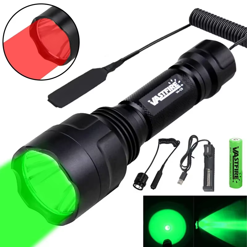 Lampe de poche tactique LED pour la chasse