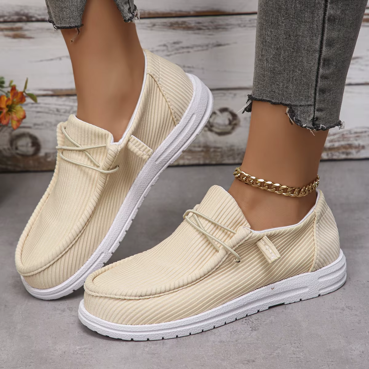 Chaussures en toile femmes été espadrilles décontractées femmes respirant tissu mocassins plate-forme chaussures femme chaussures De créateur Zapatos De Mujer