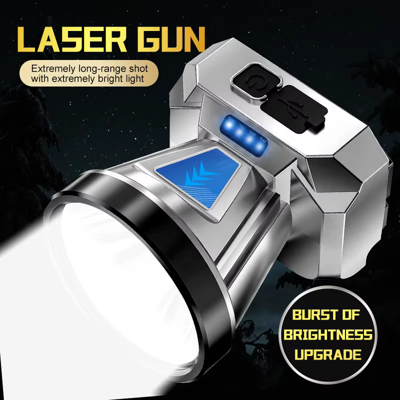 Lampe frontale ultra-lumineuse rechargeable à forte luminosité