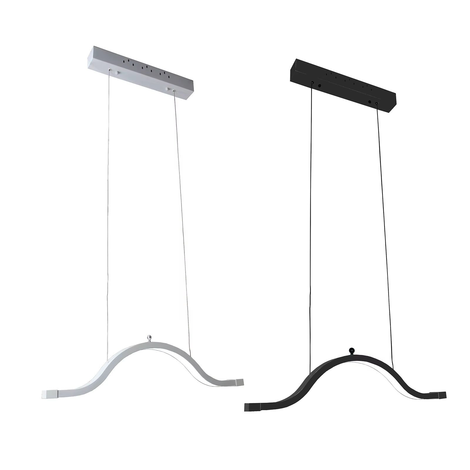Lampe LED suspendue demi-lune et nuage, montage au plafond, pour maquillage, cils, Nail Art, hauteur réglable, 3 températures de couleur