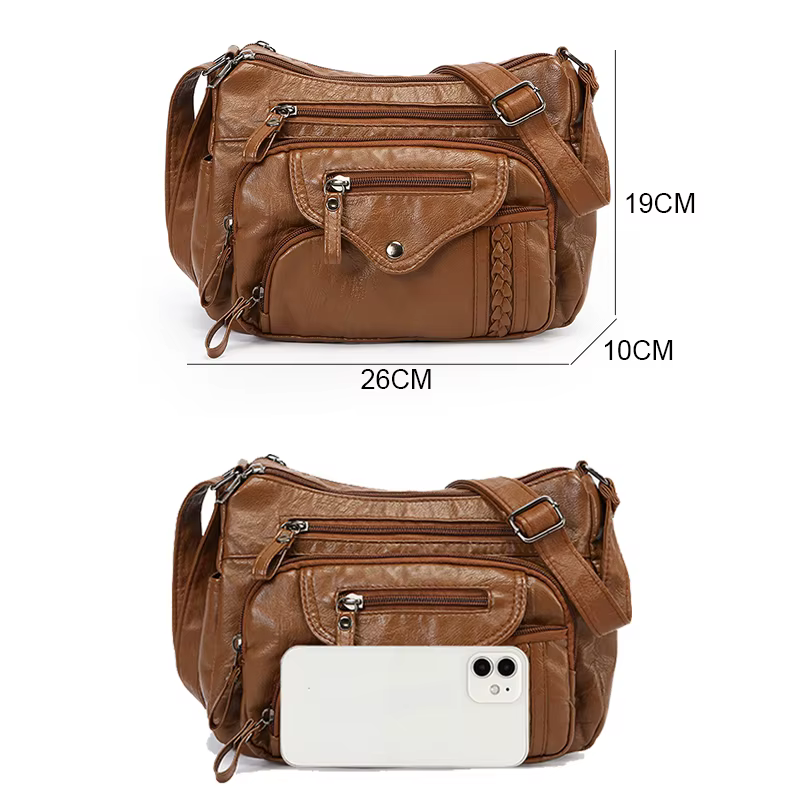 Sac à bandoulière en cuir pour femme