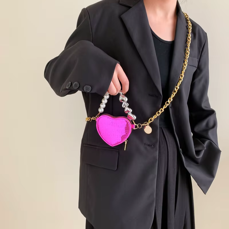 Mini sac à bandoulière en cuir PU pour femme