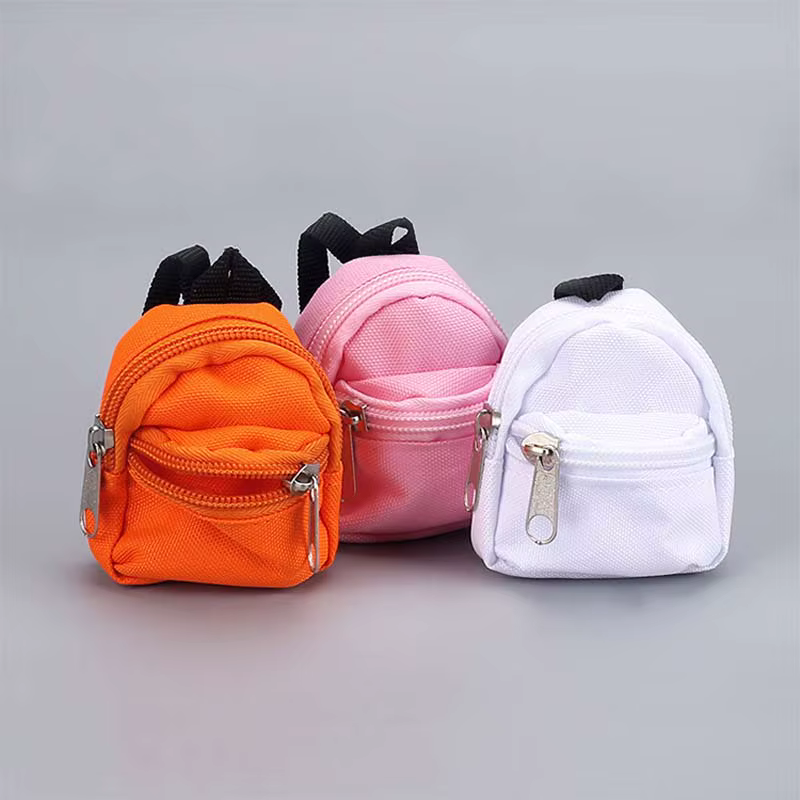 Mini sac à dos mignon adapté aux poupées Labubu 15/17, poupées en coton de 10cm et sac à dos BJD 6/1, accessoires de décoration de poupée Labubu