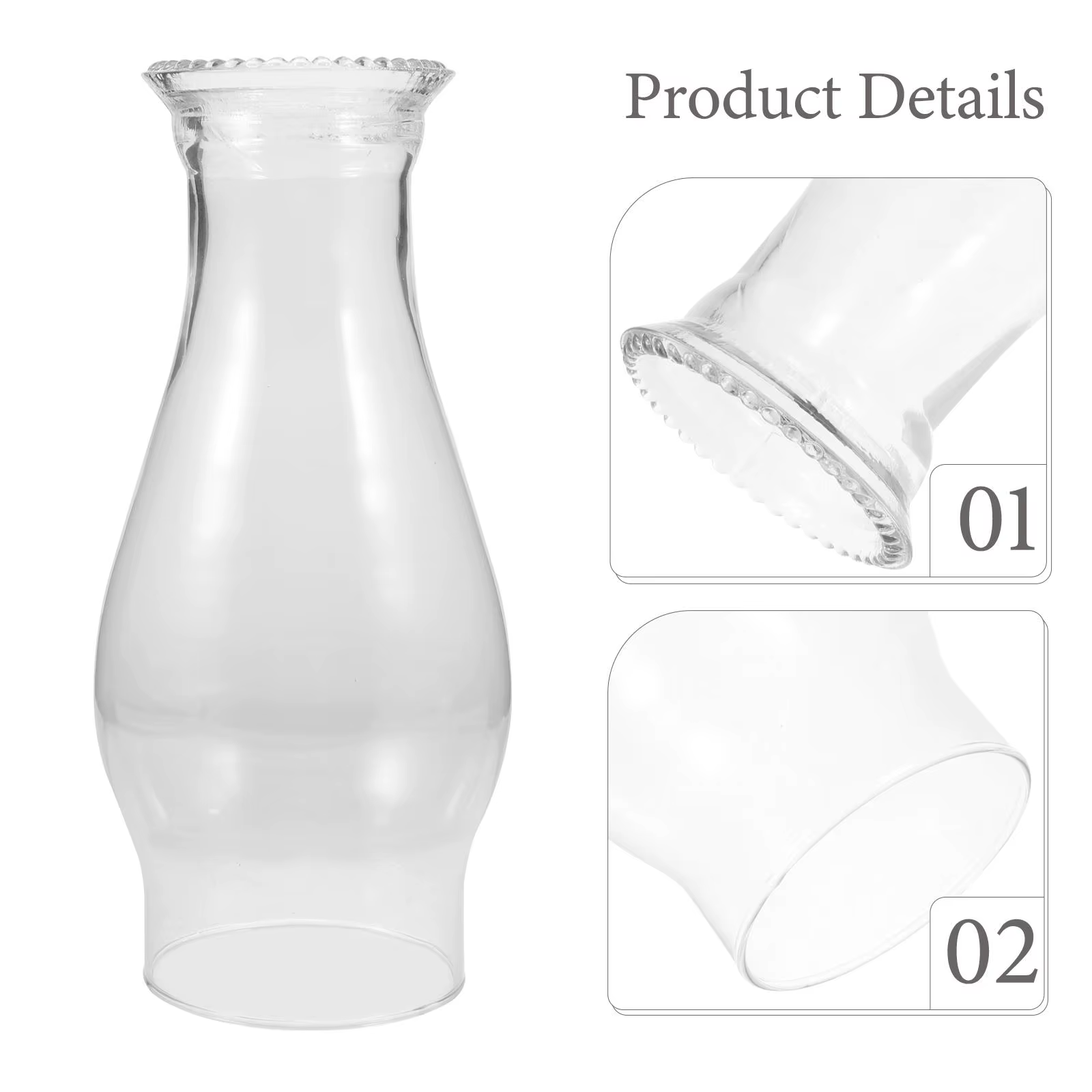 Abat-jour en verre pour l'extérieur
