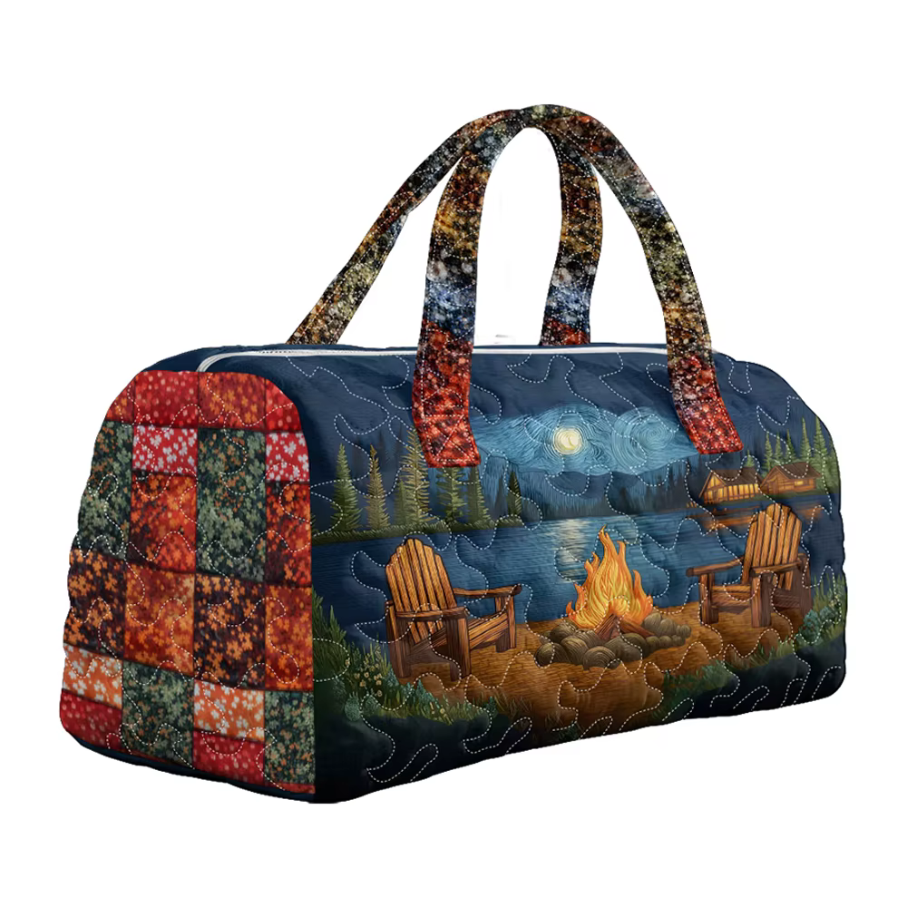 Sac de voyage matelassé GF Vintage Camper unisexe, sac à dos décontracté pour femmes et hommes, sac de week-end, sac de voyage, nouveauté 2026 pour les voyages en plein air et les road trips