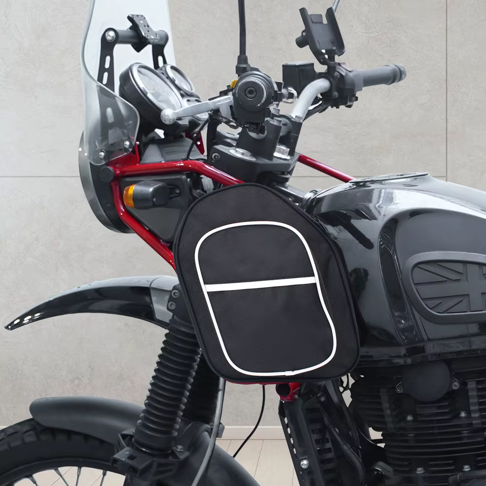 Sac Latéral en Toile pour Cadre Supérieur de Moto, Accessoire Adapté au Modèle ROYAL ENFIpshimalayan 411 2018-2023