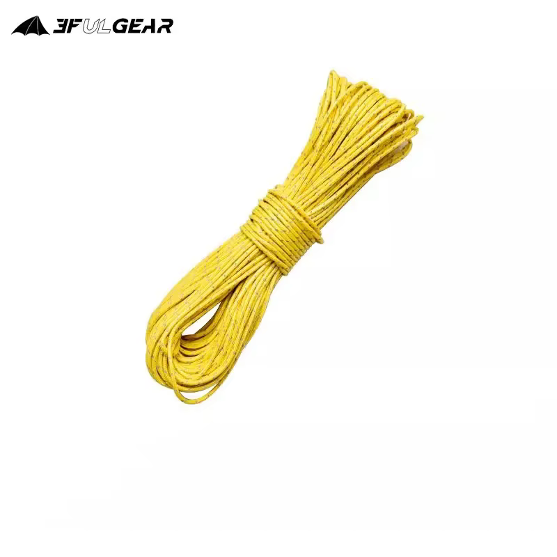 Corde réfléchissante pour tente d'extérieur 3F UL GEAR avec 10 boutons gratuits