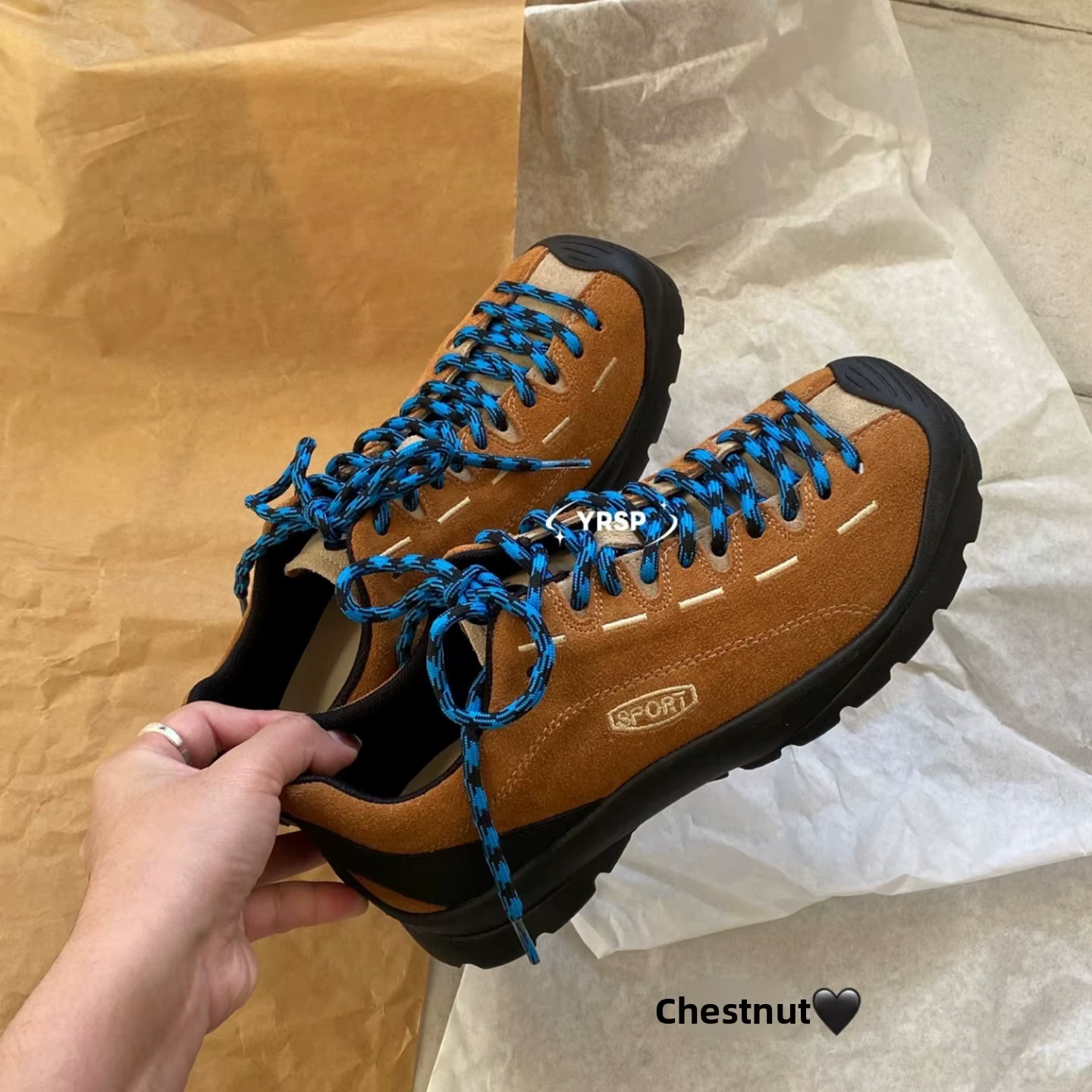 Chaussures de Randonnée Rétro pour Femme Printemps 2026 – Tendance Décontractée à Bout Rond