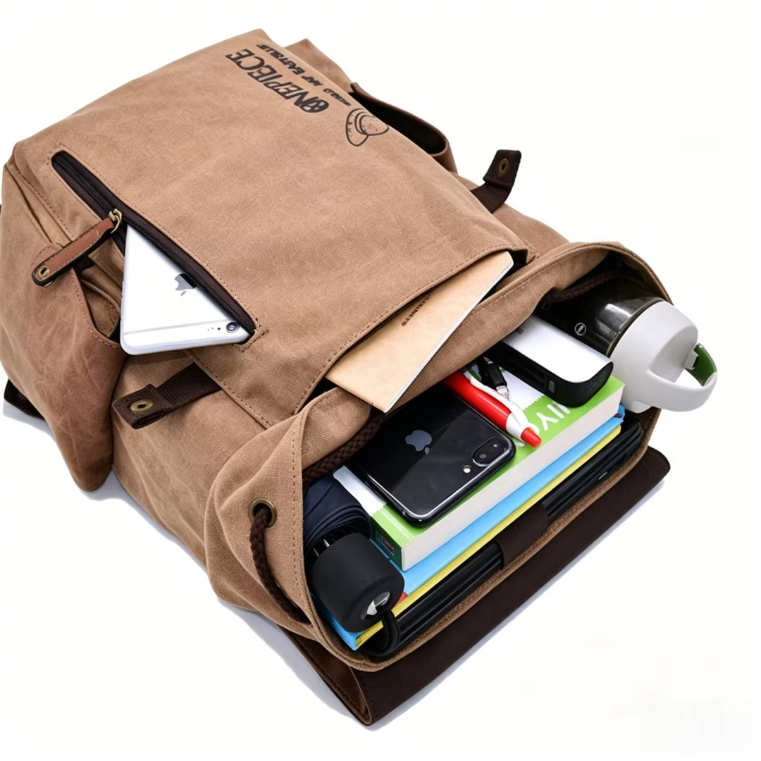 Sac à dos d'extérieur One Piece Anime, sacoche d'ordinateur durable, sac d'école pour étudiants, sac à bandoulière résistant à l'usure pour l'université, sac de voyage de dessin animé