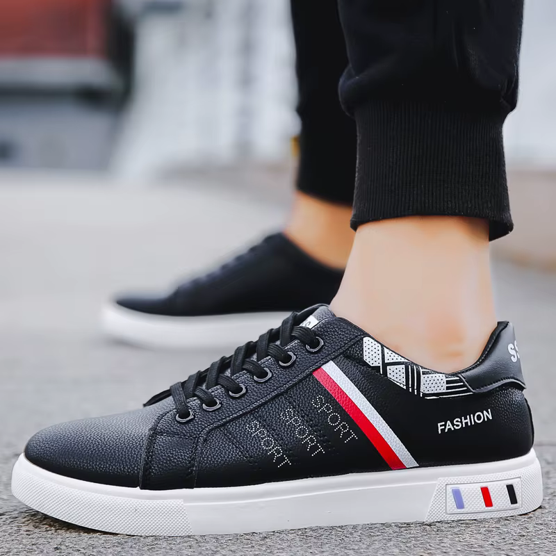 Chaussures plates pour hommes, baskets de sport d'extérieur printemps-automne, chaussures vulcanisées tendance pour hommes