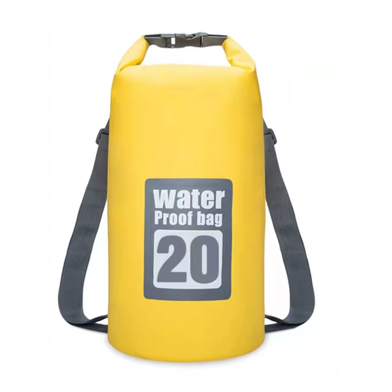 5L/10L/15L/20L/30L Sport de plein air PVC stockage étanche sac sec pour canoë Kayak Rafting natation voyage Kit sac à dos