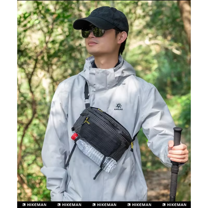 Hikeman 2.0 Sac de taille Dyneema imperméable UrltraLight multi-poches pour le cyclisme