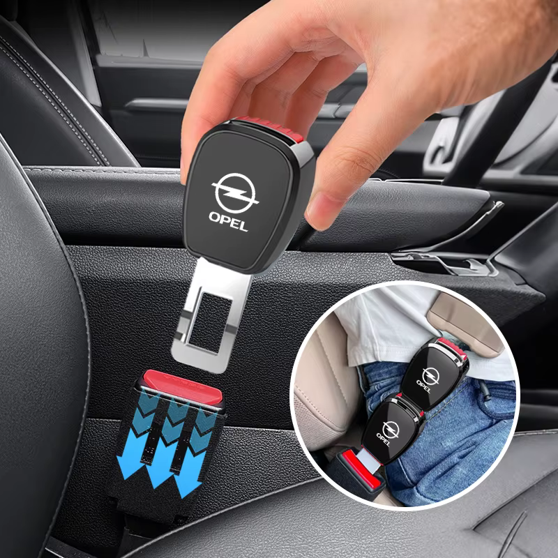 Pour Opel Corsa Astra H G J Insignia Vectra Zafira Meriva : Extension de ceinture de sécurité, boucle de rallonge, accessoire de verrouillage de ceinture de sécurité