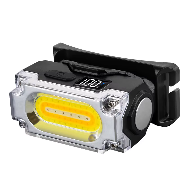 Phare de travail en plein air léger lampe à pince magnétique pour chapeau 6 Modes d'éclairage randonnée Camping pêche