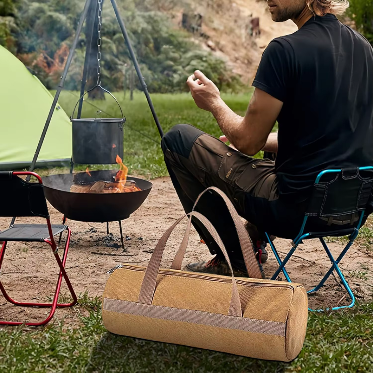 Sac de rangement pour piquets de tente